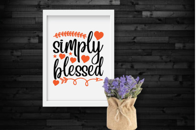 simply blessed svg design