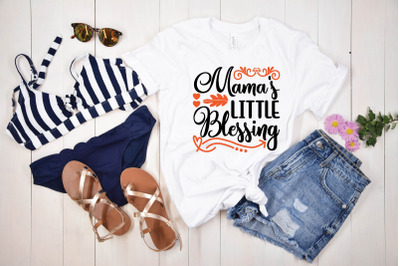 mama&#039;s little blessing svg design