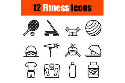 Fitness Icon Set