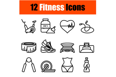 Fitness Icon Set