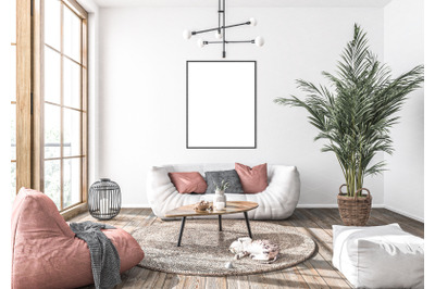 Interior scene_artwork background_frame mockup