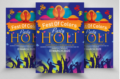 Holi Festival Of Colors Flyer/Poster