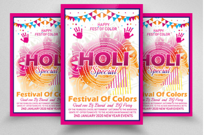 Holi Festival Of Colors Flyer/Poster