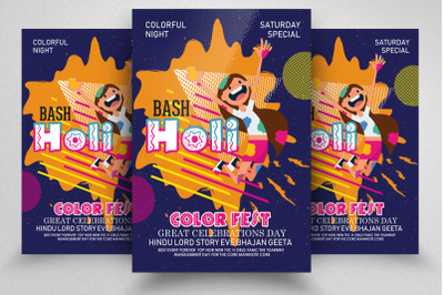 Holi Colors Festival Flyer/Poster