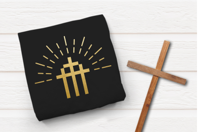 Modern Triple Cross Easter | SVG | PNG | DXF | EPS