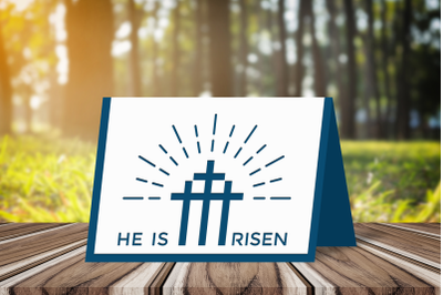 He Is Risen Papercut Easter Card | SVG | PNG | DXF | EPS