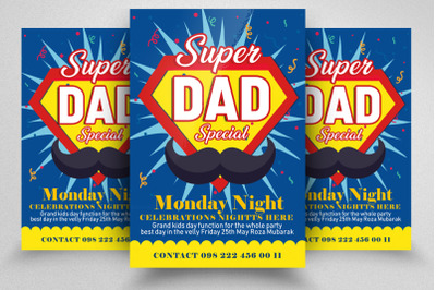 Father&#039;s Day Celebration Flyer