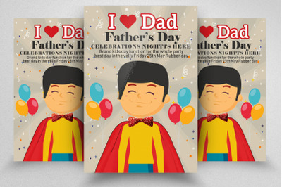 Happy Father&#039;s Day Festival Flyer