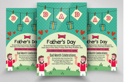 Father&#039;s Day Event Flyer