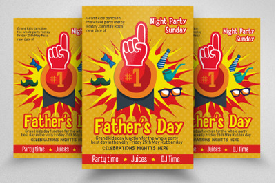 Father&#039;s Day Party Flyer/Poster