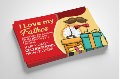 Father&#039;s Day Party Invitation Card