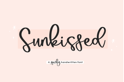 Sunkissed - Handwritten Script Font