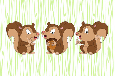 cute squirrel animal cartoon