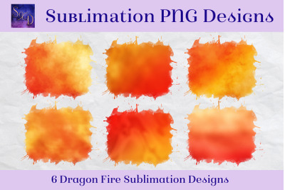 Sublimation PNG Designs - Dragon Fire Images