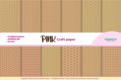Craft Paper Textures Digital Scrapbook paper