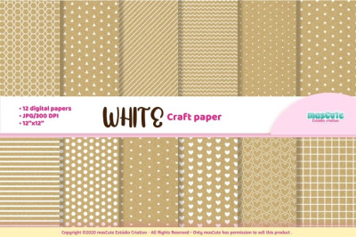 Craft Paper Textures Digital Scrapbook paper
