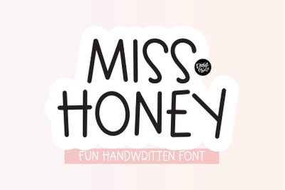 MISS HONEY Kids Handwriting Font