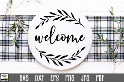 Welcome Sign SVG File