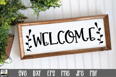 Welcome Sign SVG File