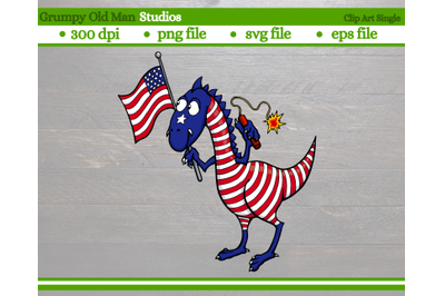 patriotic dinosaur | fourth of July dino