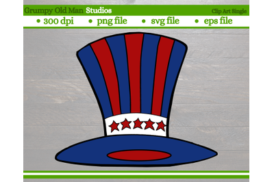 patriotic top hat | uncle sam hat