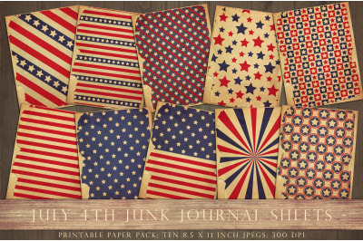 Vintage Fourth of July backgrounds