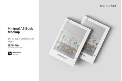 Minimal A5 Book Mockup