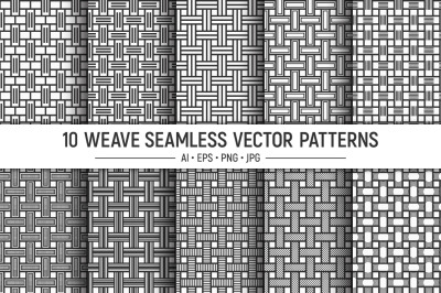 10 seamless rectangles vector patterns