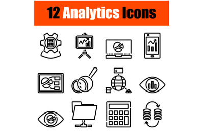 Analytics Icon Set