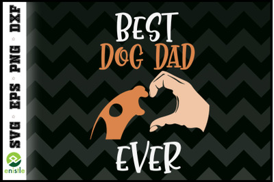 Best Dog Dad Ever Paw high-five heart