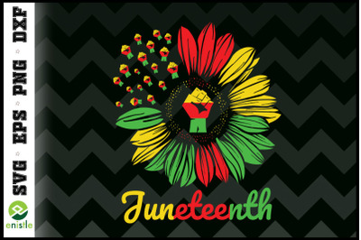 Sunflower Fist Juneteenth Black History