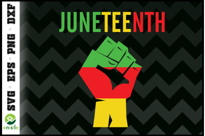 Juneteenth Black African American fist