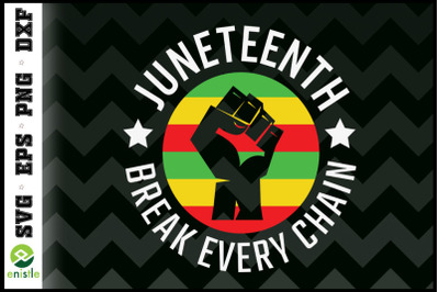 Juneteenth Break Every Chain Flag