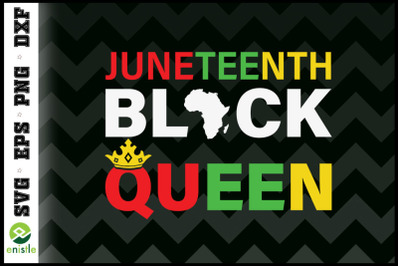 Juneteenth Womens Black Queen Crown