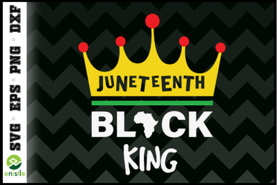 Juneteenth Womens Black King Crown