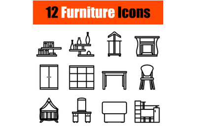 Furniture Icon Set