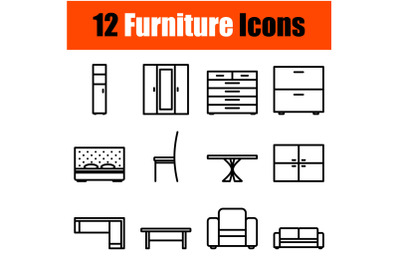 Furniture Icon Set