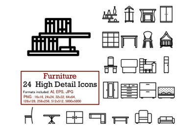 Furniture Icon Set