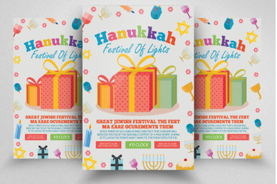 Hanukkah Festival Flyer Template