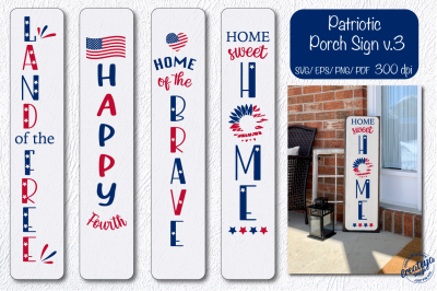 Patriotic porch sign svg, Patriotic svg, 4th of July, American flag sv