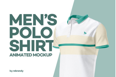 Men&#039;s Polo Shirt Animated Mockup