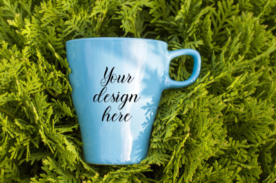 Coffee mug mockup. Mug template. PSD&2C; JPEG files. Mug Stock photo.