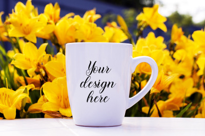 Coffee mug mockup. Mug template. PSD&2C; JPEG files. Mug Stock photo.