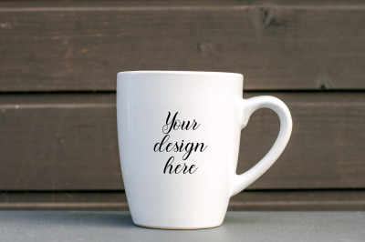 Coffee mug mockup. Mug template. PSD, JPEG files. Mug Stock photo.