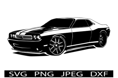 Fast Car / Muscle Car Design and SVG Cut Files