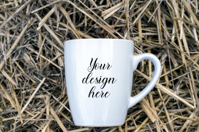 Coffee mug mockup. Mug template. PSD&2C; JPEG files. Mug Stock photo.