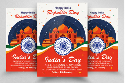 Indian Republic Day Flyer Template