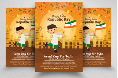 Happy India Republic Day Flyer