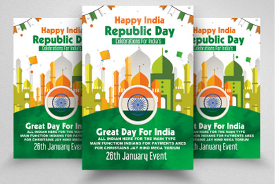 Indian Republic Day Celebration Flyer