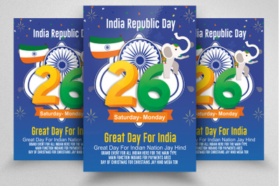 Indian Republic Day Celebration Flyer